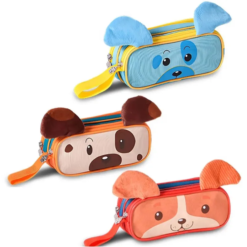 Estojo Duplo Pets - LC - Papelaria