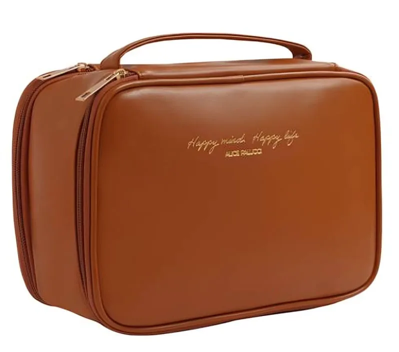 Necessaire Dupla Alice Palucci Caramelo - LC - Presentes