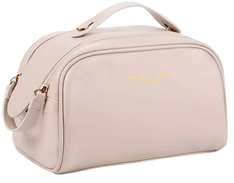 Necessaire Trapézio Dupla Alice Palucci Off White - LC - Presentes