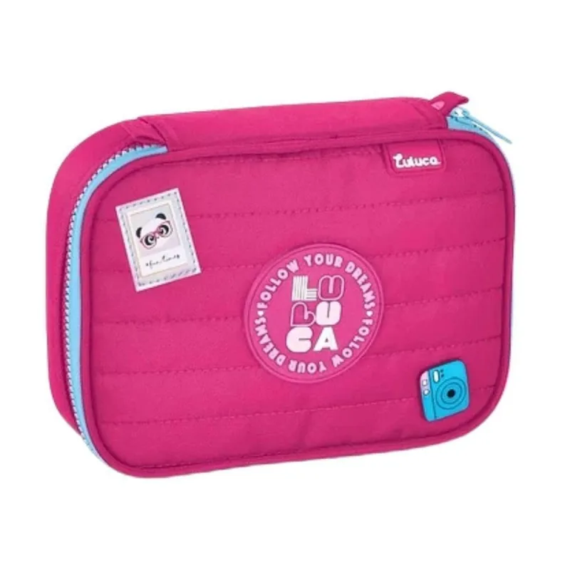 Estojo Clio Style LU24640 Box Rosa Luluca - CLIO STYLE - Livros E Papelaria