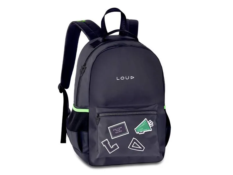 Mochila Escolar LO24657 GG LOUD Compartimento para Notebook 15'' Preta - Não Disponível - Papelaria