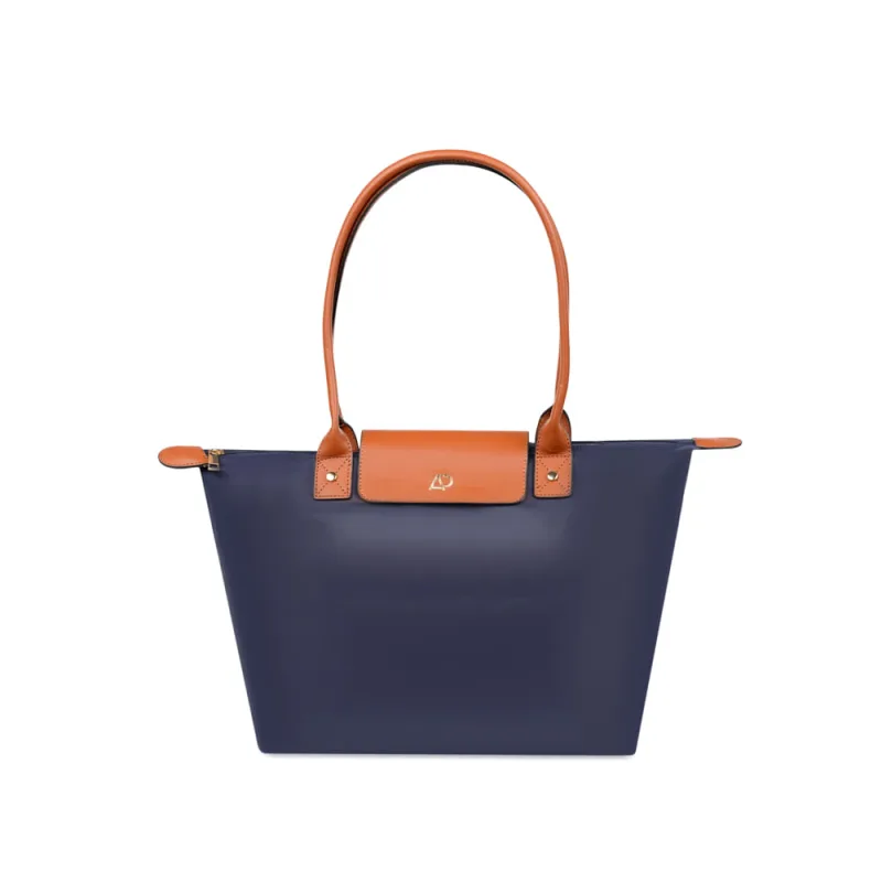 Bolsa Tote Feminina Média Nylon Azul Marinho - Bagaggio - Bolsas