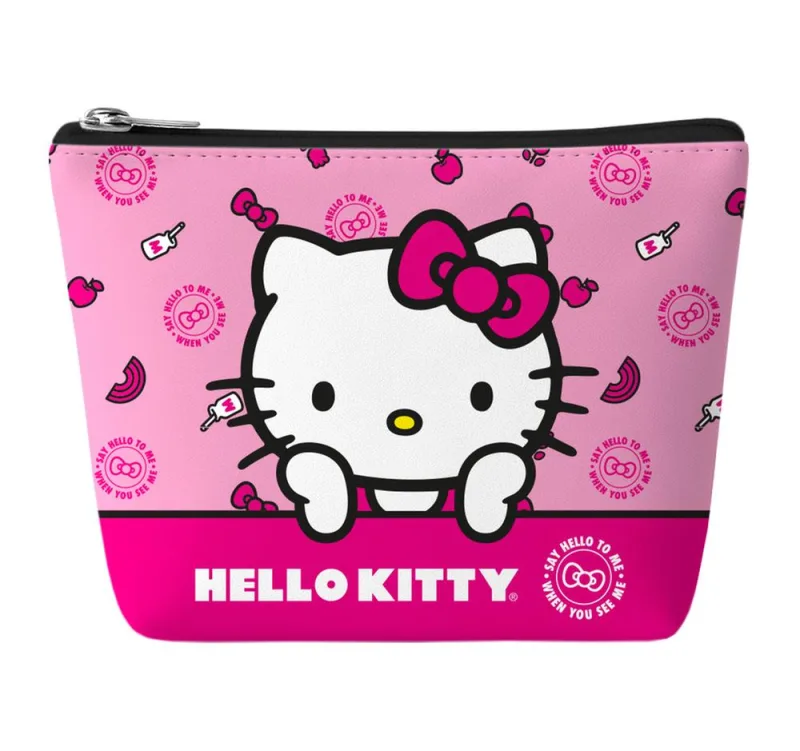 Necessaire Simples 2 Peças Hello Kitty Rosa - LC - Presentes