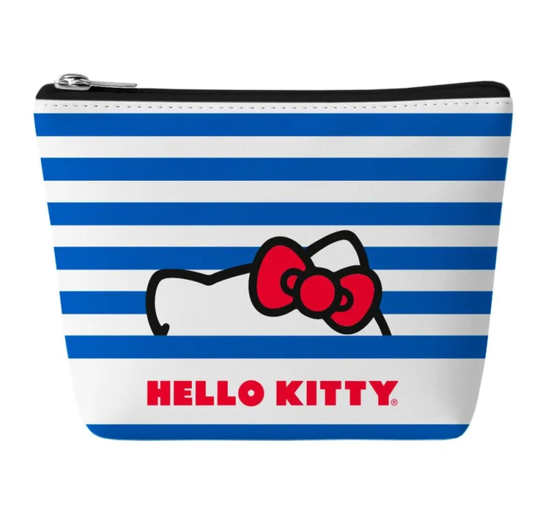 Necessaire Simples 2 Peças Hello Kitty Azul - LC - Presentes