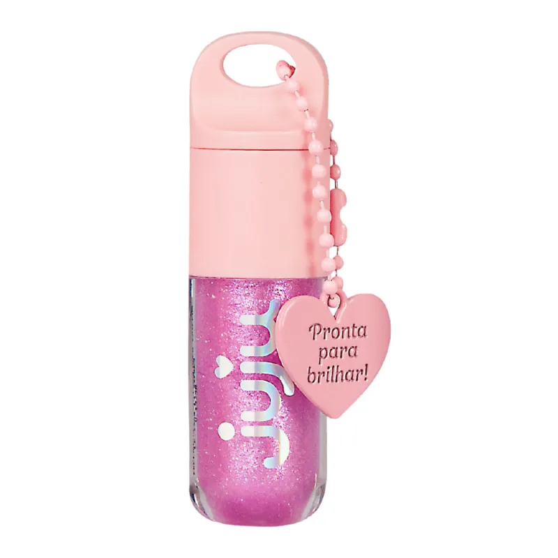 Gloss Labial com Glitter Charm Sorvete Uva Juju JJ02B 3,5ml - JUJU TEOFILO - Mundo Infantil