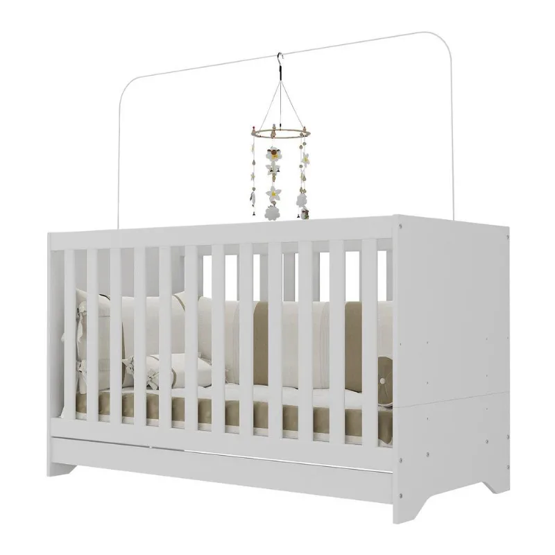 Berço 3 em 1 para Colchão 60 x 130 cm Multimóveis Branco