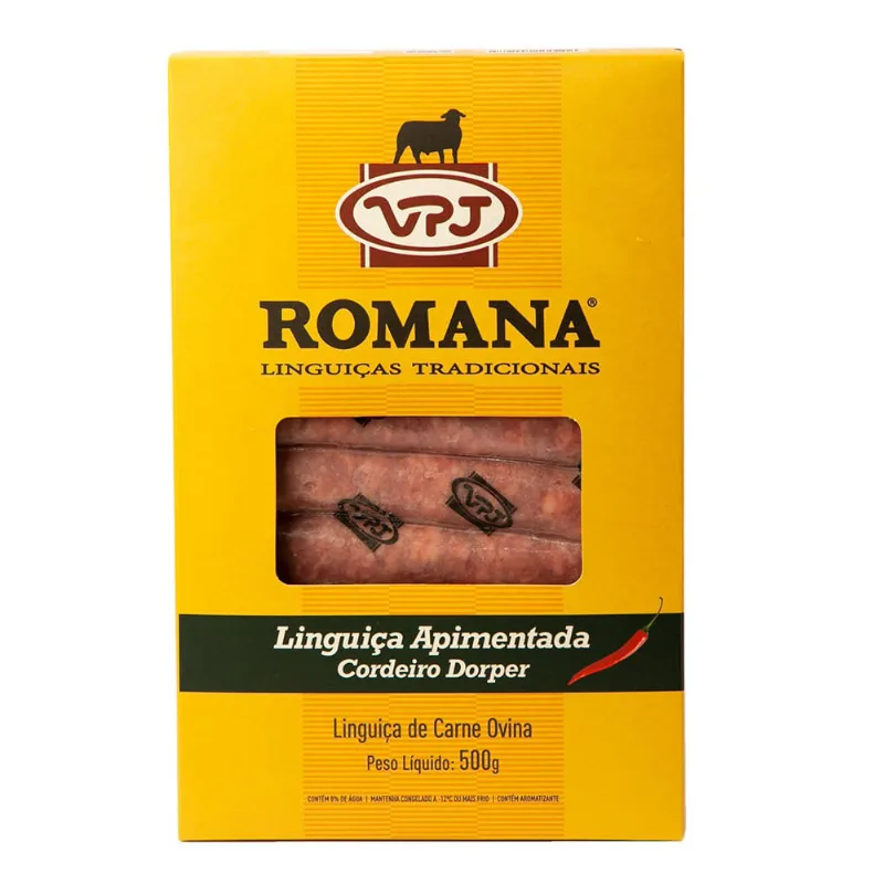 Linguiça de Cordeiro VPJ Apimentada 500g