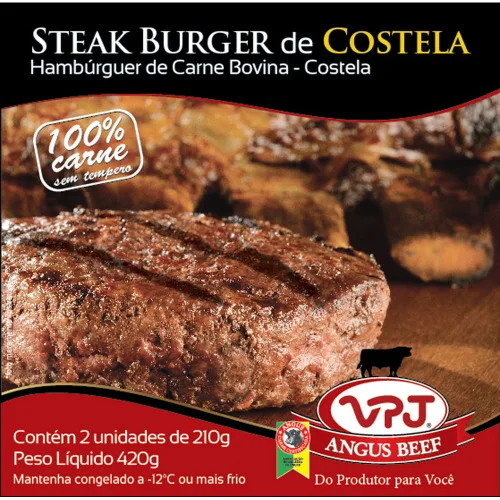 STEAK BURGUER COSTELA VPJ 420G - VPJ