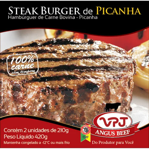 STEAK BURGUER PICANHA VPJ 420G - VPJ