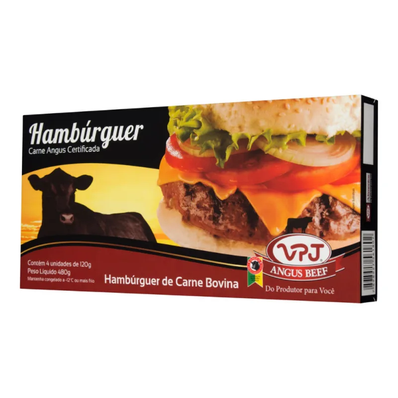 Hambúrguer Vpj Bovino Angus c/ 4 120g