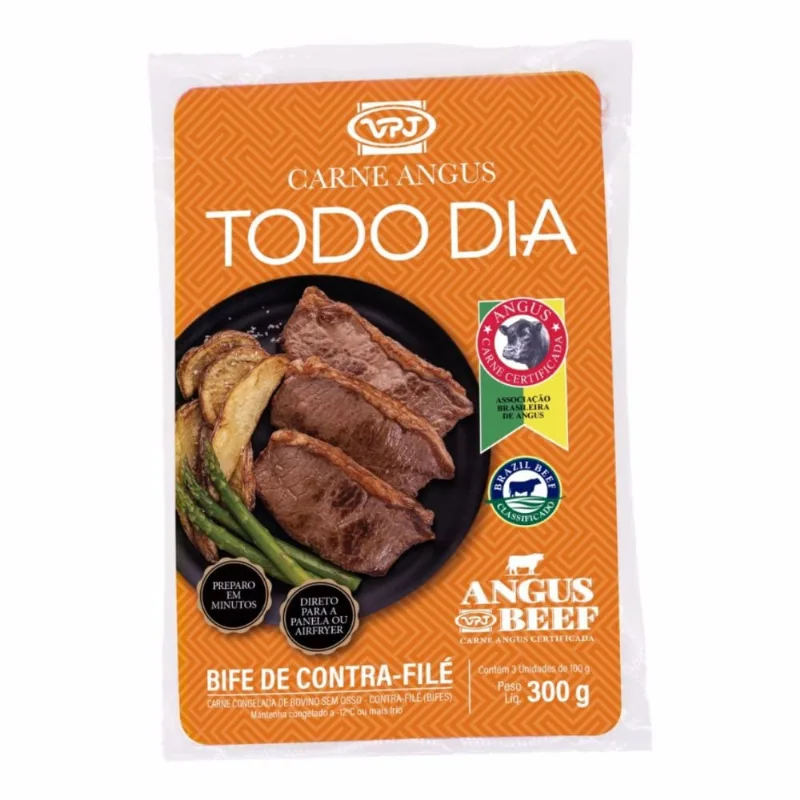 Contra Filé Bovino Angus congelado VPJ 300g