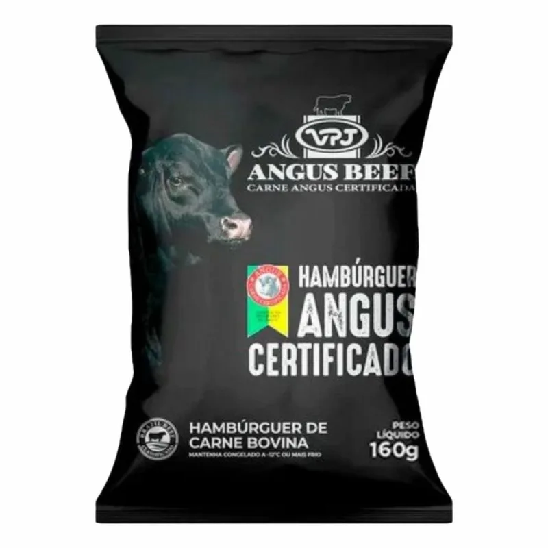 Hambúrguer bovino sem tempero VPJ Angus 160g