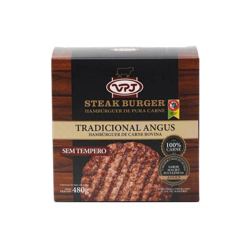 Hamburguer Bovino Vpj 480g Trad.Angus