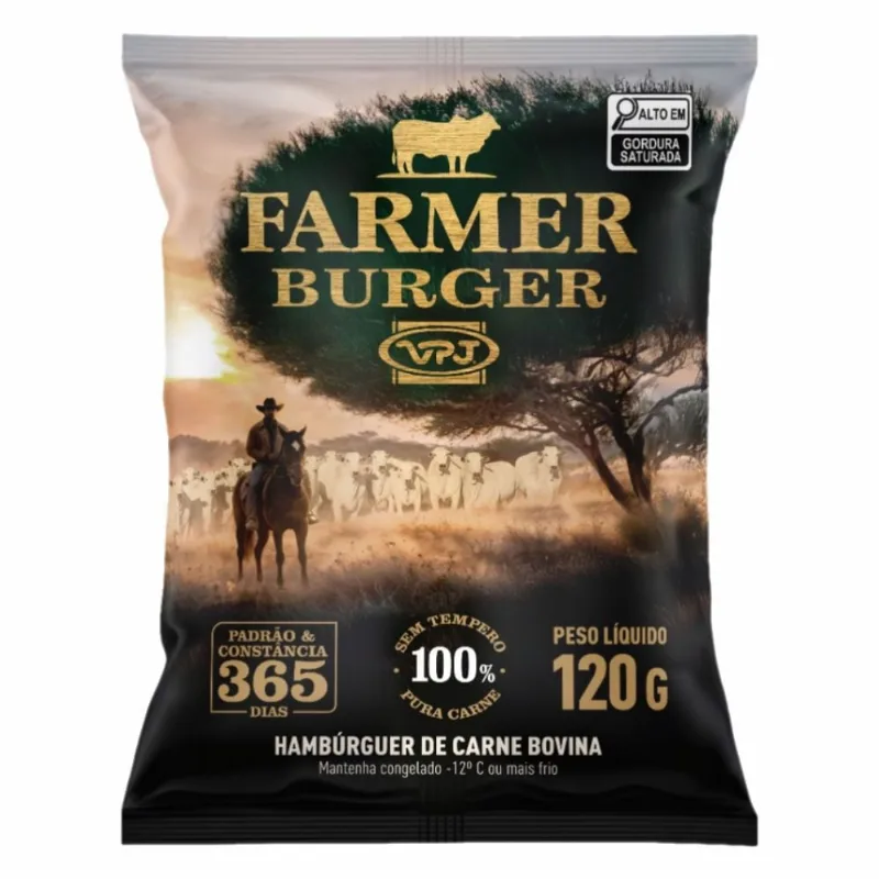 Hambúrguer Bovino VPJ Farmer Burger 120g