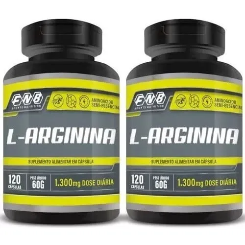 2 l- Arginina 100% Pura 120 Capsulas 1300mg - Não Disponível - Suplementos E Vitaminas