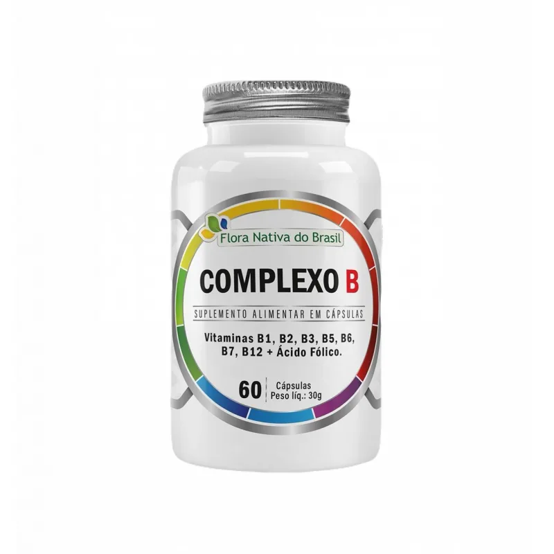 Complexo B 500mg + Biotina- 60 cápsulas- Flora Nativa - Flora Nativa do Brasil - Medicamentos E Saúde