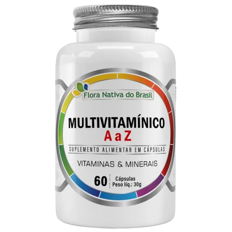 Multivitamínico A a Z 500mg 60 Cápsulas - Flora Nativa - Flora Nativa
