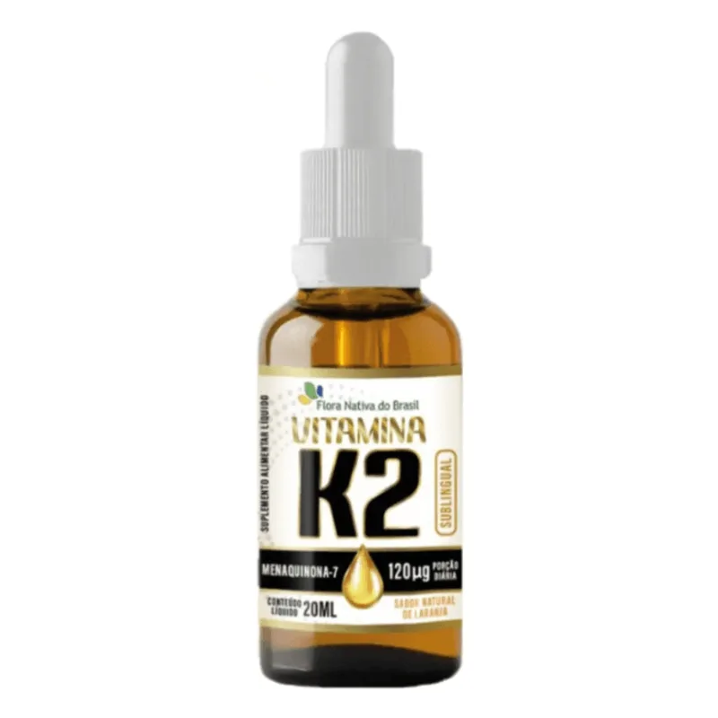 Vitamina K2 MK-7 Gotas 20ml Alta Absorção - Flora Nativa