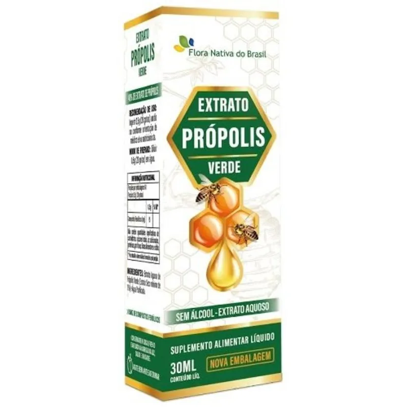 Extrato Aquoso de Própolis Verde 30ml Flora Nativa do Brasil