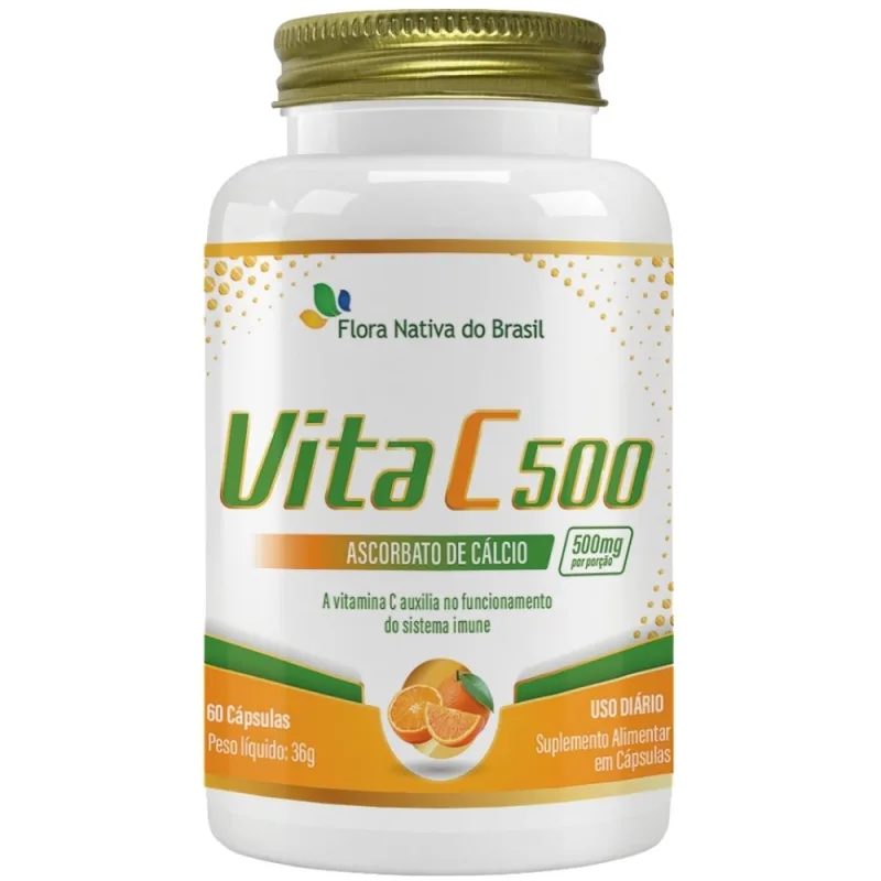 Vitamina C 500mg - 60 Cápsulas - Flora Nativa - Flora Nativa