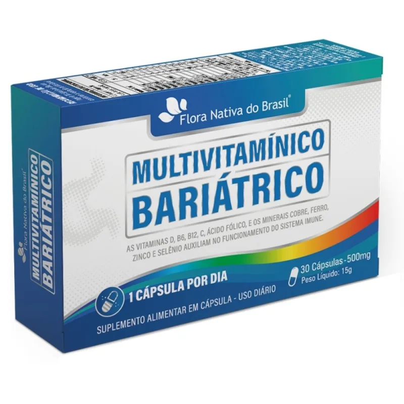 Multivitamínico Bariátrico - 30 Cápsulas Flora Nativa - Flora Nativa