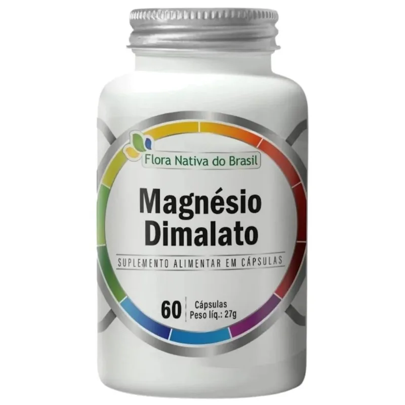 Magnésio Dimalato 60 Cápsulas Suplemento Alimentar Flora Nativa do Brasil