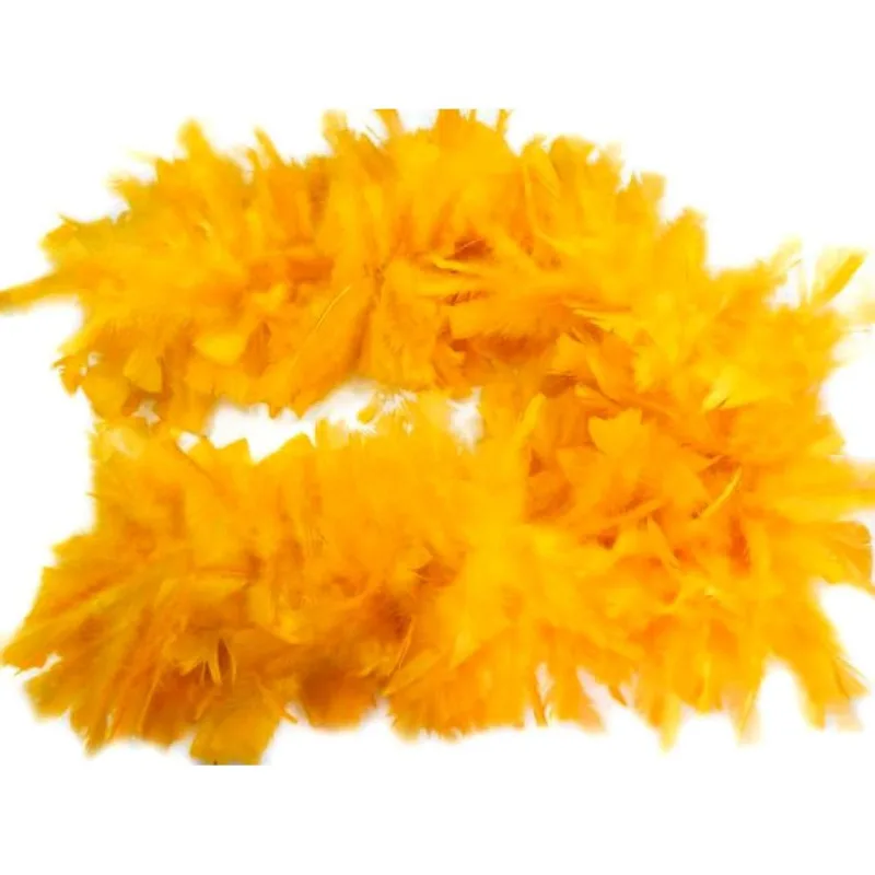 Estola De Penas - Amarelo Ouro
