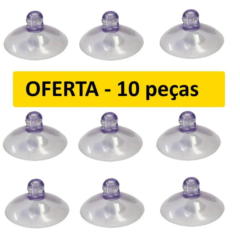Ventosa De Silicone 40mm Kit Pacote Com 10 Ventosas Oferta