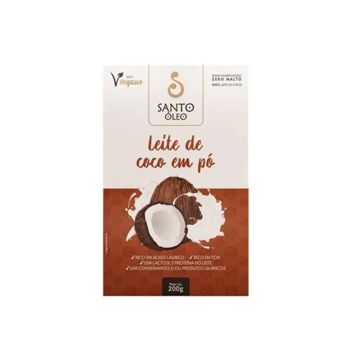 LEITE COCO SANTO ÓLEO 200G PO - SANTO OLEO