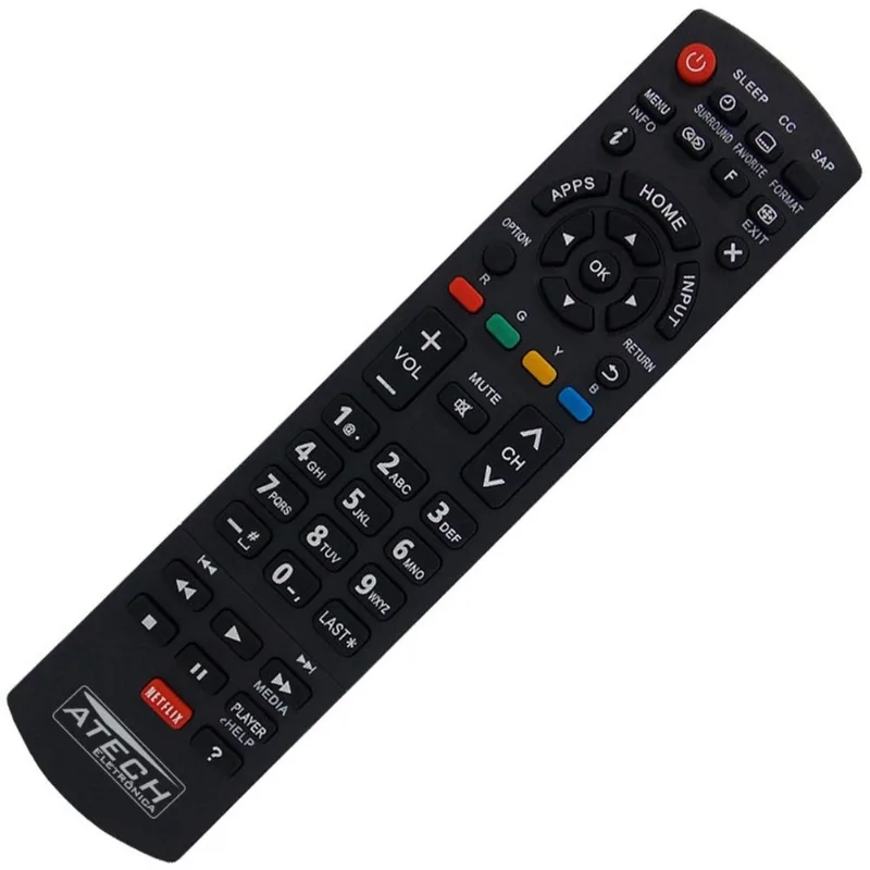 Controle Remoto TV lcd / LED Panasonic com Netflix