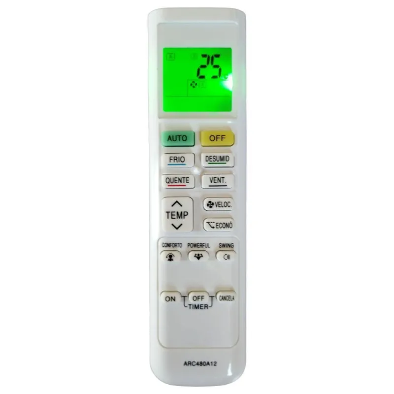 Controle Remoto Daikin ARC480A12/13/11 - Sensibilidade Alta