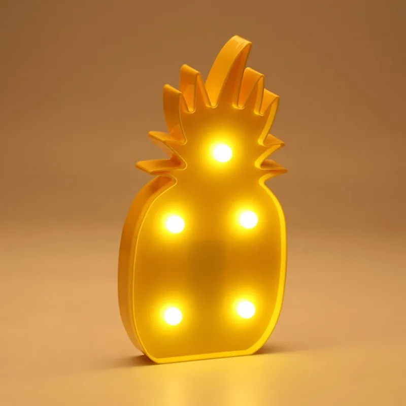 Luminária Led Abacaxi Abajur Leds Decoração - Não Informado - Casa, Construção E Ferramentas