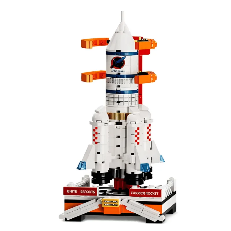 Blocos de Montar Foguete c/ 246 Peças - Golden Rio Toys