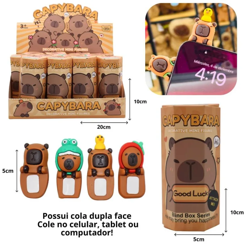 Pacote Surpresa Capivara Para Celular 5cm - LC - Presentes