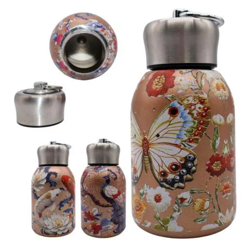 Garrafa Térmica Inox 320ml Diversos Modelos - LC - Presentes