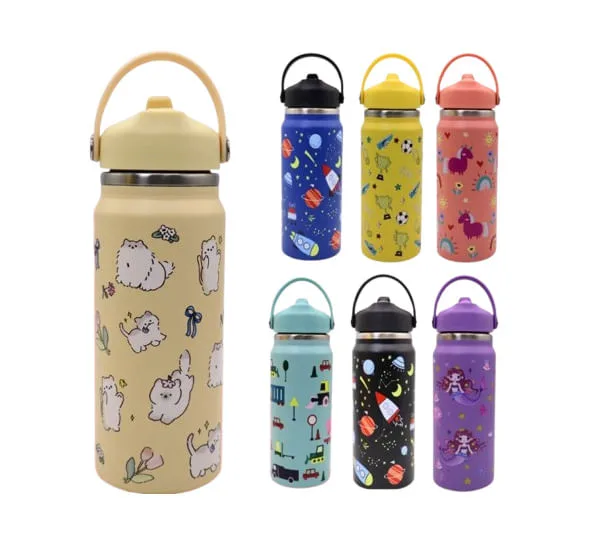 Garrafa Térmica Inox 600ml Infantil Diversos Modelos - LC - Presentes