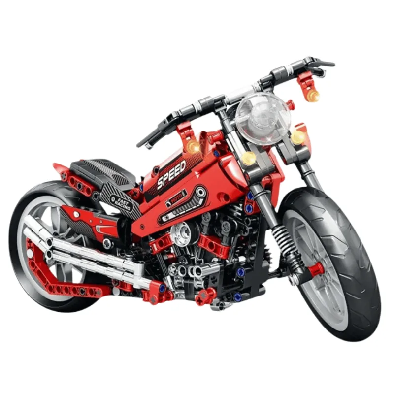 Blocos de Montar Motorcycle Vermelha c/ 432 Peças - Golden Rio