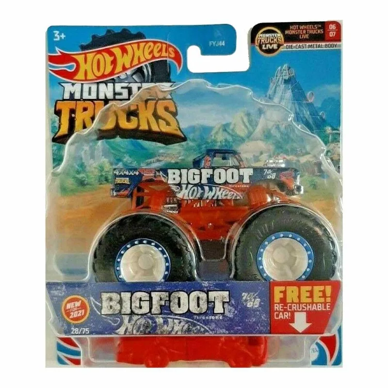 Caminhão Monster Truck - Hot Wheels - Monster Trucks Live - BigFoot - Mattel