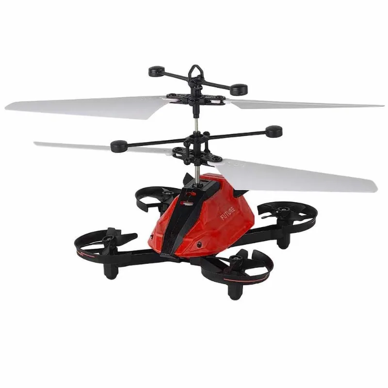 Mini Drone Com Sensor De Distancia Super Flyer Drone Vermelho Braskit