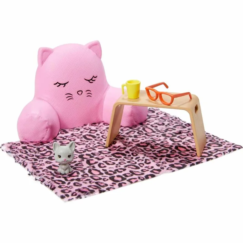 Acessórios e Móveis - Barbie - Quarto da Barbie - 6 Peças - Mattel - Mattel - Bonecos E Bonecas