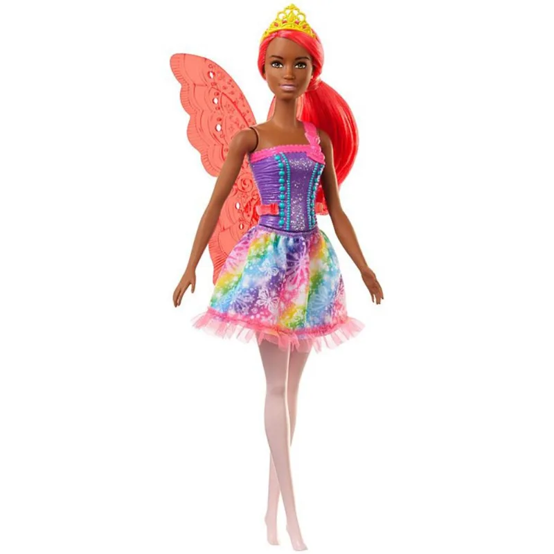 Boneca Articulada - Barbie Dreamtopia - Fada - Cabelo Rosa - Negra - Mattel