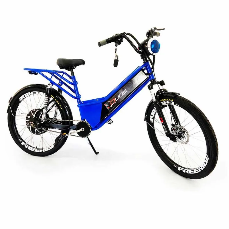 Bicicleta 24" Duos Bike Confort Full Azul Bicicleta Elétrica - Aro 24 - Duos Confort Full - 800w 48v - Azul - Duos Bike