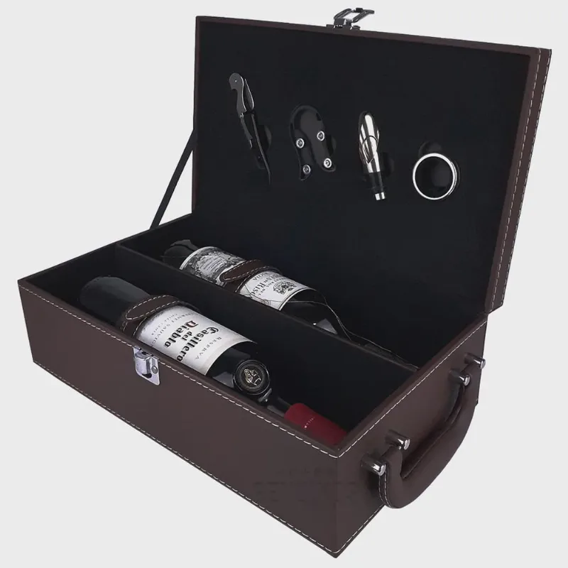 Maleta Para Vinho Com Acessórios