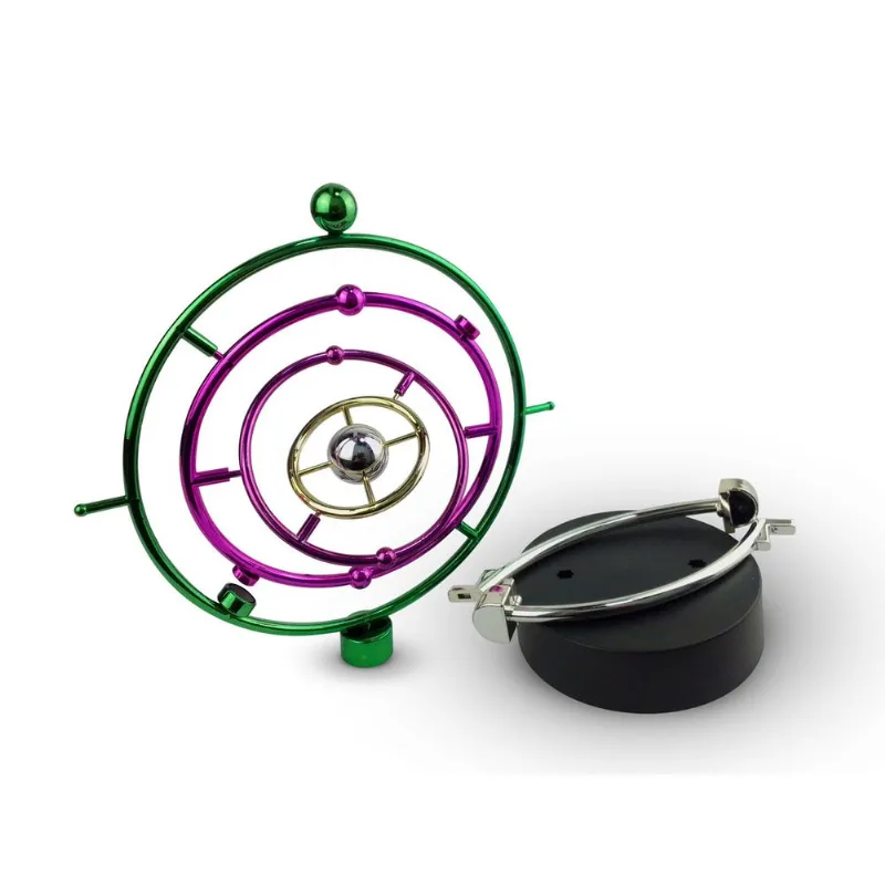 Enfeite Decorativo Pêndulo Colorido de Newton Movimento Perpétuo de rotação Kinetic Orbital art