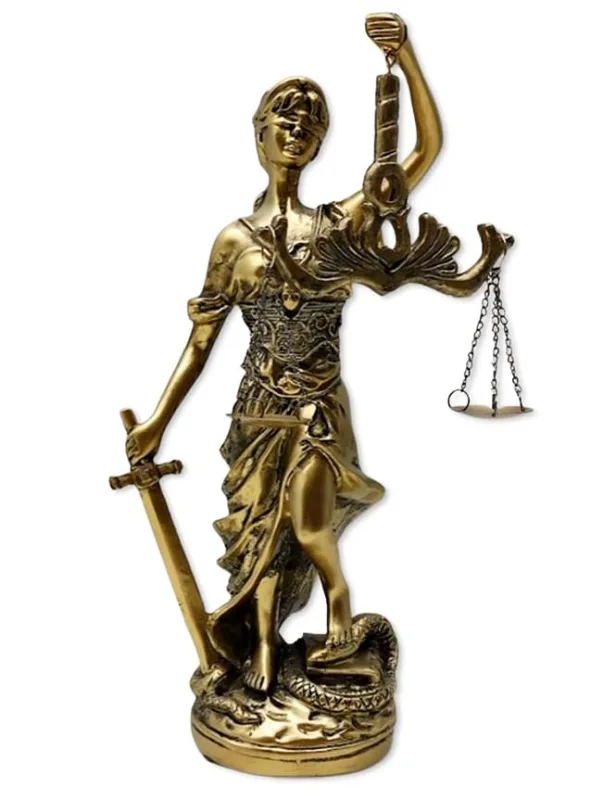 Dama Da Justiça Resina 18cm - LC - Presentes