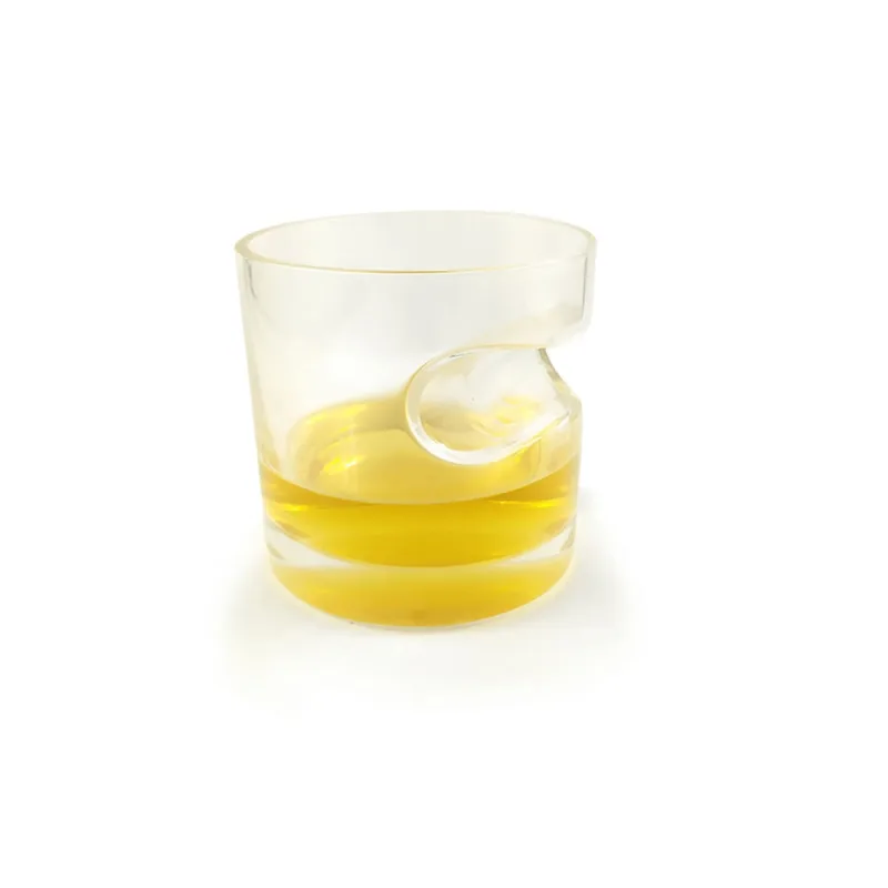 Copo De Whisky e Bebidas Alcoólicas De Vidro 300ML Elegante Para Presente c/ Suporte Para Charuto - Não Disponível - Utilidades Domesticas