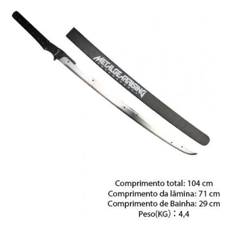 Espada Metal Gear Rising Raiden Revengeance Bainha Madeira