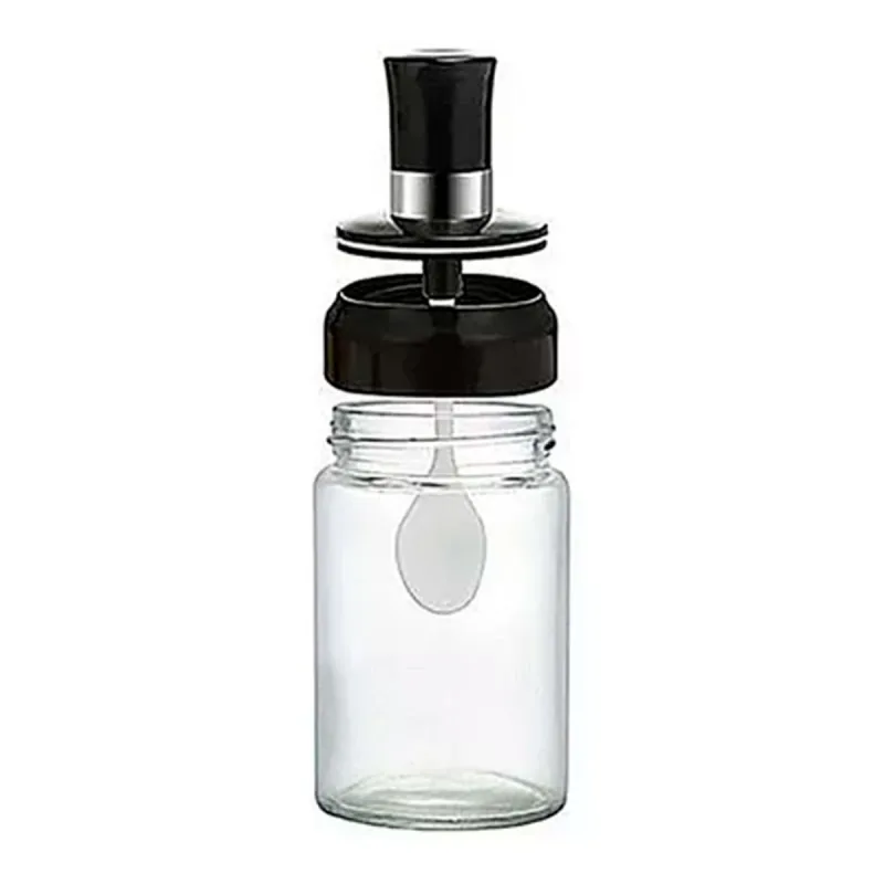 Pote Para Condimentos e Temperos em Vidro 240ml Com Colher Tampa Plástica - Apex - Casa E Construção