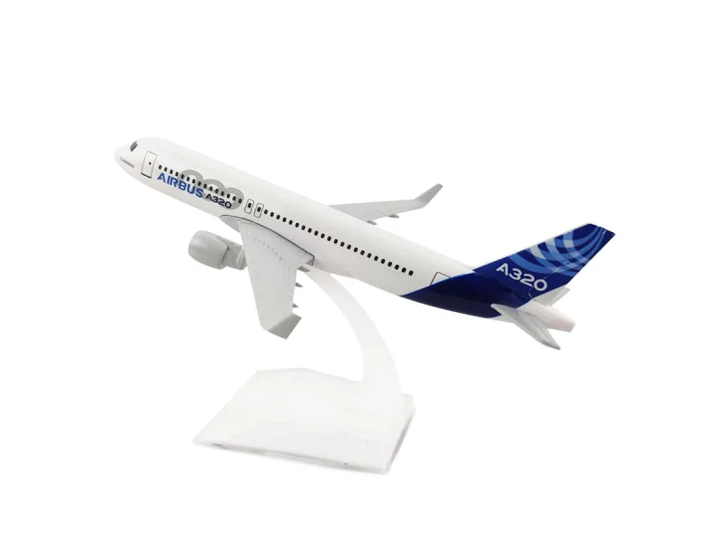 Avião Miniatura de Metal Airbus A320 em Escala 1:400 Colecionável Com Base em Acrílico Decoração de Mesa - Apex - Brinquedos