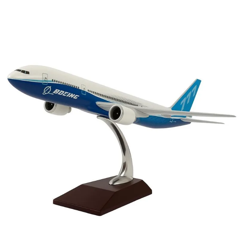 Avião Miniatura Boeing 777 Colecionável Resina Escala 1:200